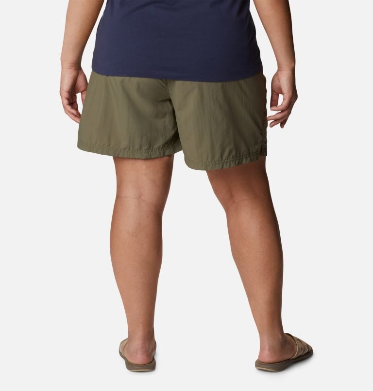 Women's Columbia Sandy River Shorts Olive | Plus Size CA-WCA30